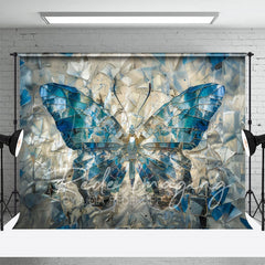 Lofaris Blue Abstract Crystal Butterfly Photography Backdrop