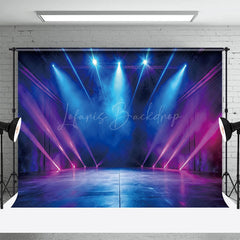 Lofaris Blue And Pink Spotlight Stage Photography Backdrop