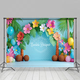 Lofaris Blue Beach Tropical Summer Photography Backdrop