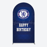 Lofaris Blue Football Club Logo Sport Birthday Arch Backdrop