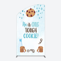 Lofaris Blue He Is One Tough Cookie Birthday Arch Backdrop