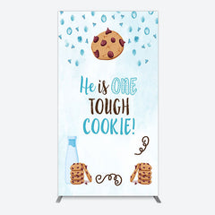 Lofaris Blue He Is One Tough Cookie Birthday Arch Backdrop