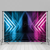 Lofaris Blue Pink Tone Ray Mysterious Dance Stage Backdrop