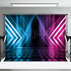 Lofaris Blue Pink Tone Ray Mysterious Dance Stage Backdrop