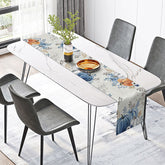 Lofaris Blue Pumpkin Harvest Autumn Table Runner A Sweet Fall with a Rustic Vibe Modern Farmhouse Thanksgiving Decor