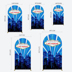 Lofaris Blue Rays Building City Las Vegas Casino Arch Backdrop