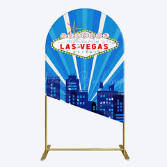 Lofaris Blue Rays Building City Las Vegas Casino Arch Backdrop