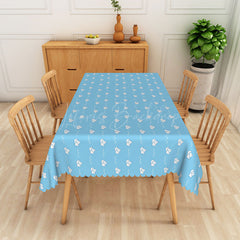Lofaris Blue Sea Paper Boat Print Rectangular Tablecloth