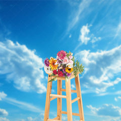 Lofaris Blue Sky Angel Wings Cloud Backdrop For Photo Booth