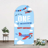 Lofaris Blue Sky One Year Has Flown By Birthday Arch Backdrop