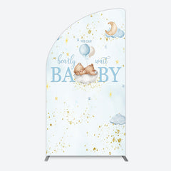 Lofaris Blue Star Night Bearly Wait Baby Shower Arch Backdrop