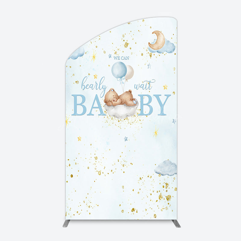 Lofaris Blue Star Night Bearly Wait Baby Shower Arch Backdrop