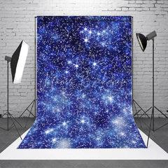 Lofaris Blue Starry Night Sky Bokeh Backdrop Sparkling Dreamy Galaxy Star Photography Background