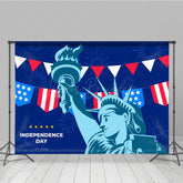 Lofaris Blue Statue Of Liberty Independence Day Backdrop