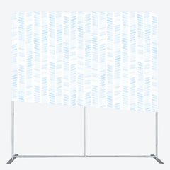 Lofaris Blue Watercolor Pattern Tension Fabric Backdrop Abstract Brush Stroke Decoration Baby Boy Shower Background