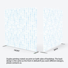 Lofaris Blue Watercolor Pattern Tension Fabric Backdrop Abstract Brush Stroke Decoration Baby Boy Shower Background