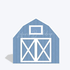 Lofaris Blue White Farm Barn Door Arch Party Decor Backdrop