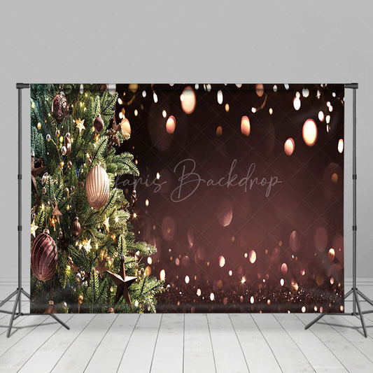 Lofaris Blur Christmas Ornaments Photo Booth Backdrop