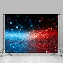 Lofaris Blurred Red Blue Shiny Photography Studio Backdrop