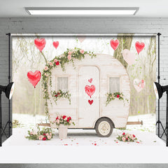 Lofaris Blurry Forest Scene Romantic Motorhome Backdrop