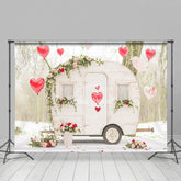 Lofaris Blurry Forest Scene Romantic Motorhome Backdrop