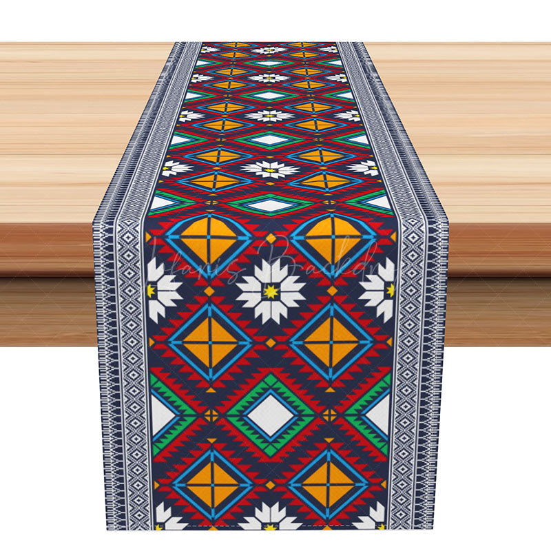 Lofaris Bohemian Mandala Table Runner Intricate Medallion Pattern for Spiritual and Boho Chic Dining Decor