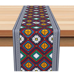 Lofaris Bohemian Mandala Table Runner Intricate Medallion Pattern for Spiritual and Boho Chic Dining Decor