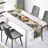 Lofaris Boho Abstract Earth Tone Table Runner Fine Art Geometric Design Fresh Modern Neutral Kitchen or Dining Decor