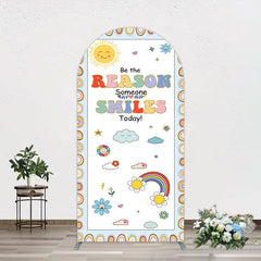 Lofaris Boho Be The Reason Someone Smiles Today Arch Backdrop