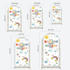 Lofaris Boho Be The Reason Someone Smiles Today Arch Backdrop