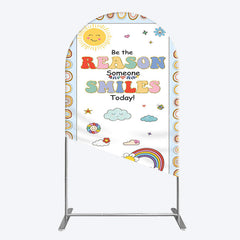 Lofaris Boho Be The Reason Someone Smiles Today Arch Backdrop