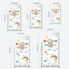 Lofaris Boho Be The Reason Someone Smiles Today Half Moon Arch Backdrop