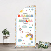 Lofaris Boho Be The Reason Someone Smiles Today Half Moon Arch Backdrop