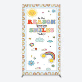 Lofaris Boho Be The Reason Someone Smiles Today Rectangle Backdrop