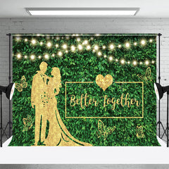 Lofaris Boho Better Together Glitter Lights Wedding Backdrop