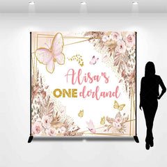 Lofaris Boho Butterfly Onederland Custom Birthday Backdrop