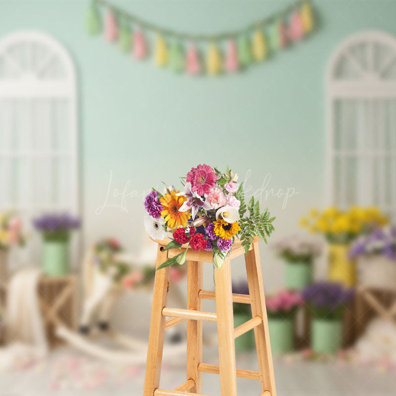 Lofaris Boho Carrousel Floral And Fresh Wedding Backdrop