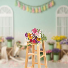 Lofaris Boho Carrousel Floral And Fresh Wedding Backdrop