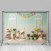 Lofaris Boho Carrousel Floral And Fresh Wedding Backdrop