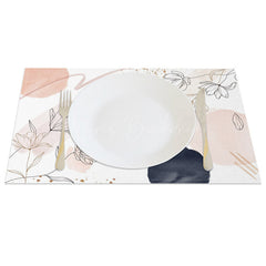 Lofaris Boho Floral Fine Art Sweet Color Set of 4 Placemats