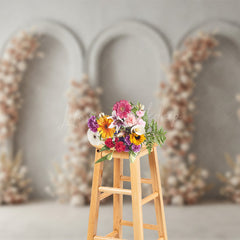 Lofaris Boho Floral Retro Wall Elegant Wedding Backdrop