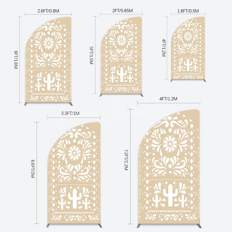 Lofaris Boho Hanukkah Holiday Festival Sweet Half Moon Arch Backdrop