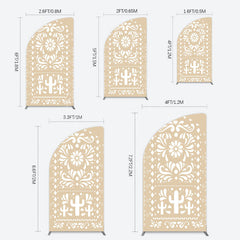 Lofaris Boho Hanukkah Holiday Festival Sweet Half Moon Arch Backdrop