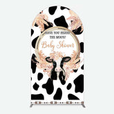 Lofaris Boho Have You Heard The Moos Baby Shower Arch Backdrop