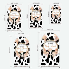 Lofaris Boho Have You Heard The Moos Baby Shower Arch Backdrop