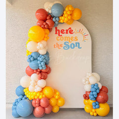 Lofaris Boho Here Comes The Son Baby Shower Arch Backdrop