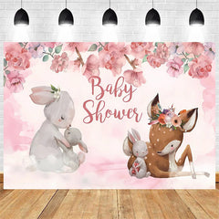 Lofaris Boho Jungle Safari Animals Backdrop Adventure for Baby Shower or Birthday Party Photo Prop Decor