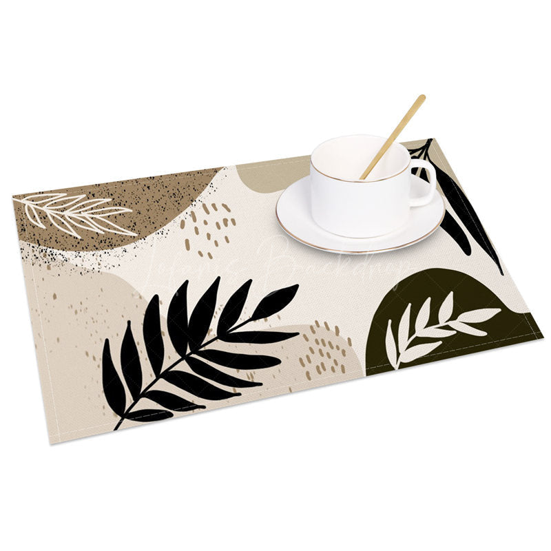 Lofaris Boho Leaves Elegant Party Decor Set of 4 Placemats
