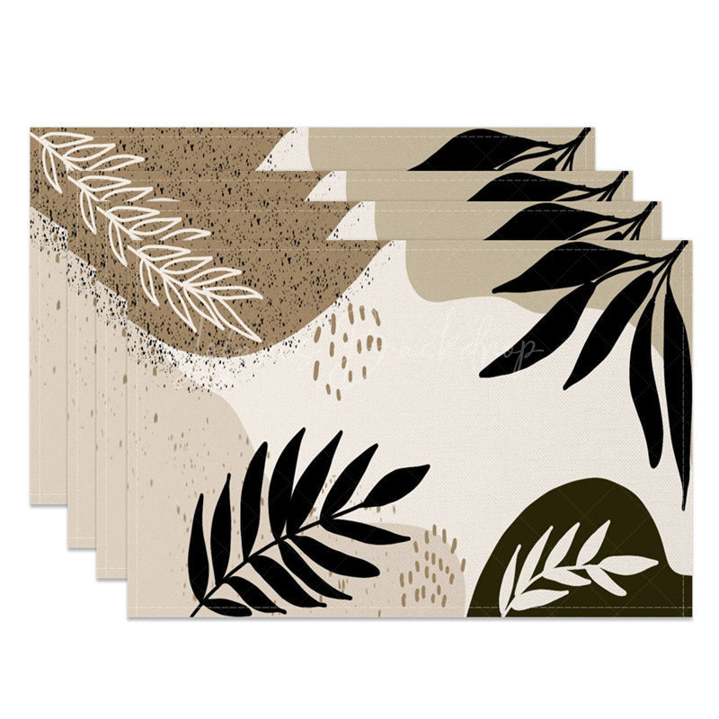 Lofaris Boho Leaves Elegant Party Decor Set of 4 Placemats