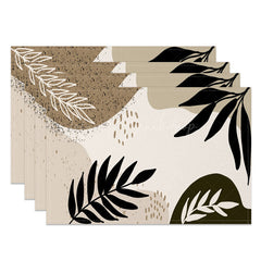 Lofaris Boho Leaves Elegant Party Decor Set of 4 Placemats